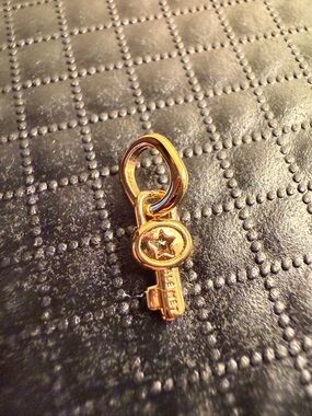 Pandora Mini Gold Star Key Charm